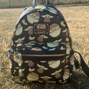 Loungefly Star Wars Grogu Patterned Backpack